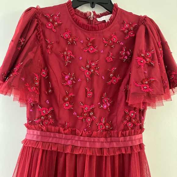 Ivy City Red Beaded Anastasia Tulle
Dress Tiered - Picture 2 of 8